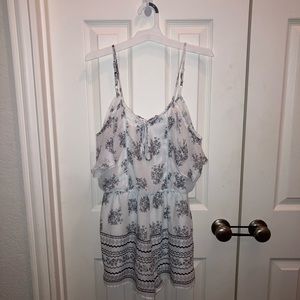 Swiss off shoulder romper